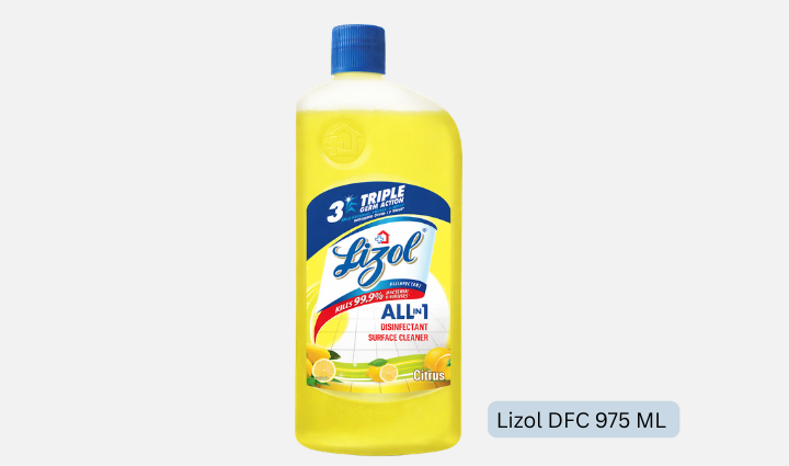 Lizol Disinfectant Surface & Floor Cleaner – Citrus (975ml)