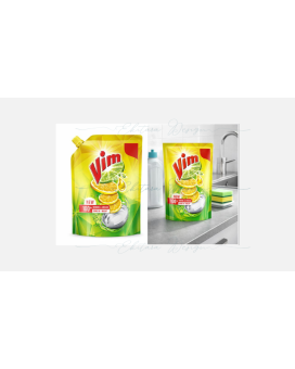 Vim Drop Dish wash Active Yellow 250ml Refill Pouch