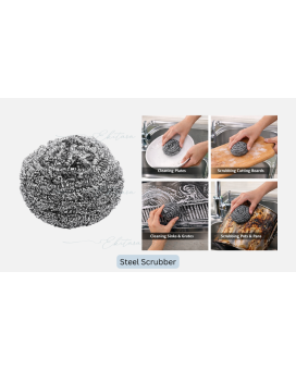 Steel Scrubber - Kitchen Dish Scrubber