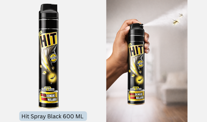 Hit Spray Black - 600 ML