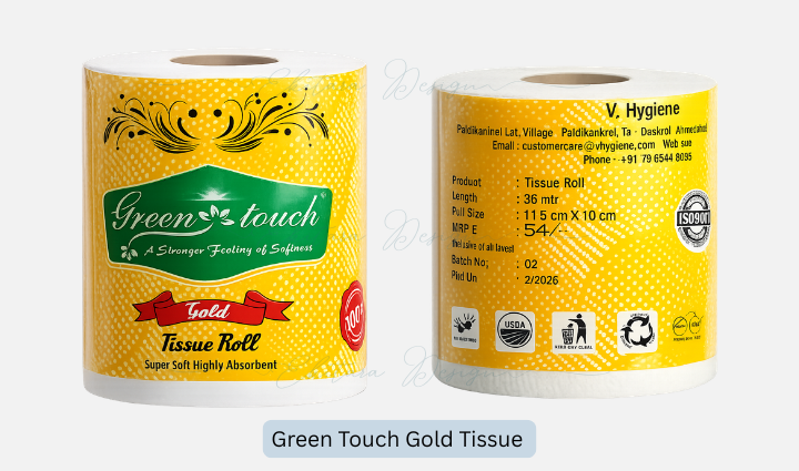 Green Touch Gold Tissue Roll