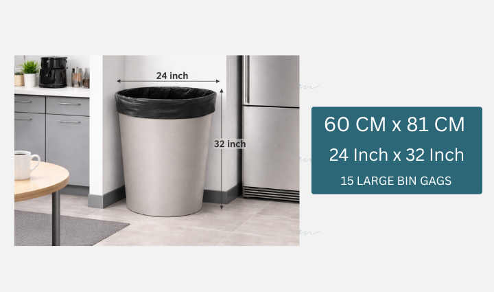 MAGIC BIN BAGS 24 X 32 - Pack of 15 LARGE BAGS