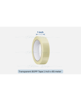 Transparent Tape 1" – 65 Meter