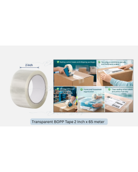 Transparent Tape 2" – 65 Meter