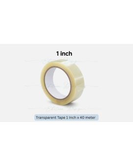 Transparent Tape 1" – 40 Meter