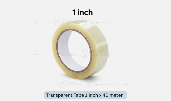 Transparent Tape 1" – 40 Meter