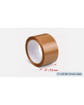 Brown Tape (3 Inch x 65 Meter)
