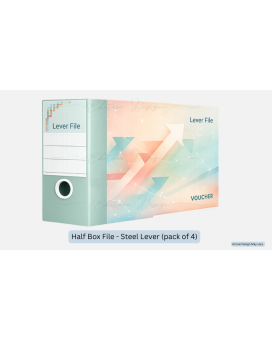 Half Box File - Steel Lever - Pack of 4