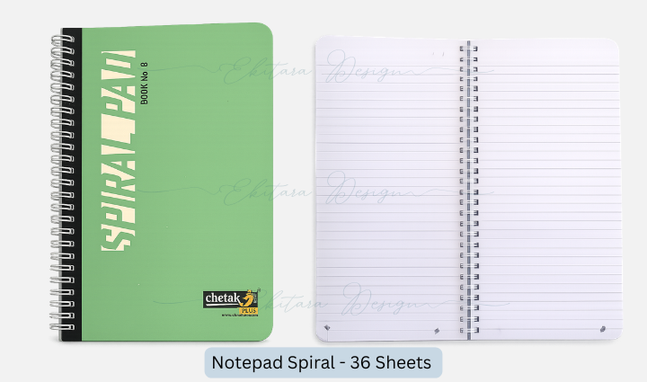 Chetak Spiral Notepad - 36 Pages (No. 8 Notepad)