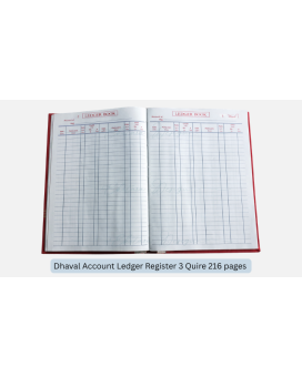 Dhaval Account Ledger Register 3 Quire
