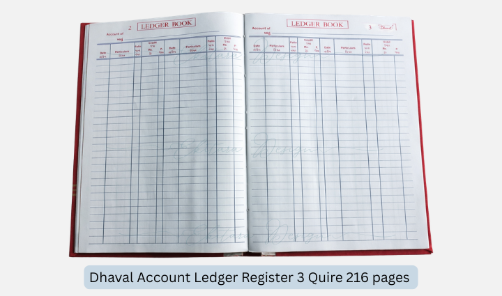 Dhaval Account Ledger Register 3 Quire
