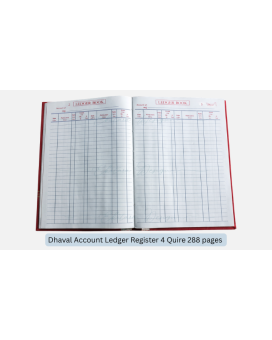 Dhaval Account Ledger Register 4 Quire