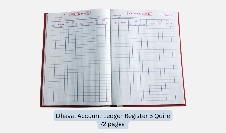 Dhaval Account Ledger Register 3 Quire