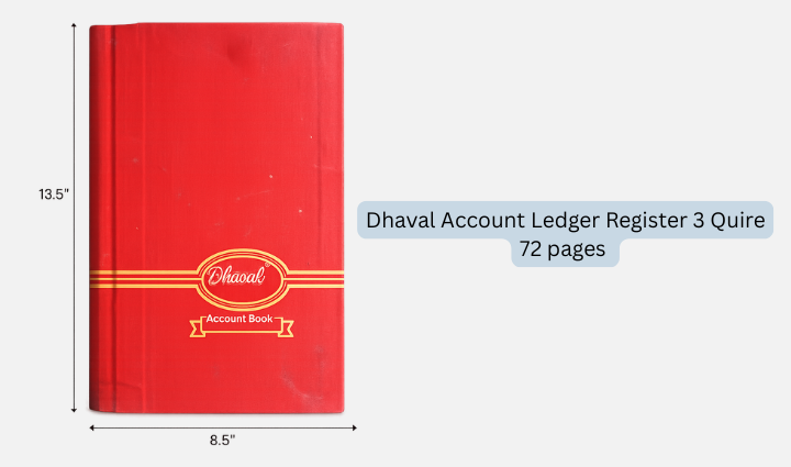Dhaval Account Ledger Register 3 Quire