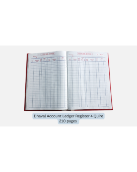 Dhaval Account Ledger Register 4 Quire