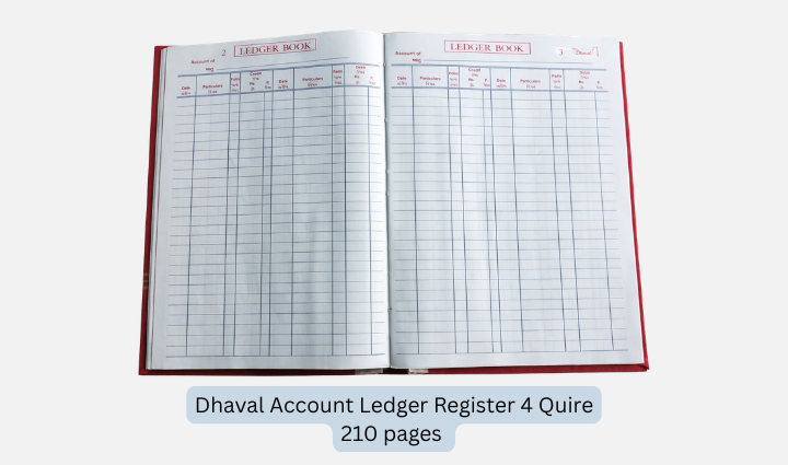 Dhaval Account Ledger Register 4 Quire