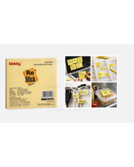Oddy Re-Stick - Sticky Note 3x3 - 100 Sheets