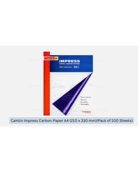 Camlin Impress Carbon Paper A4 (210 x 330 mm)(Pack of 100 Sheets)