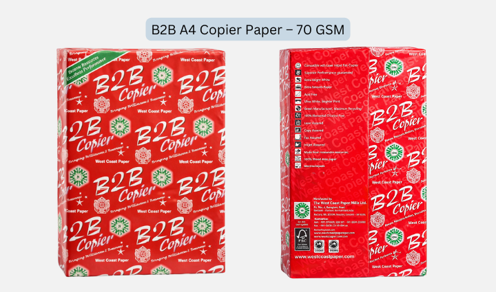 B2B A4 Copier Paper – 70 GSM
