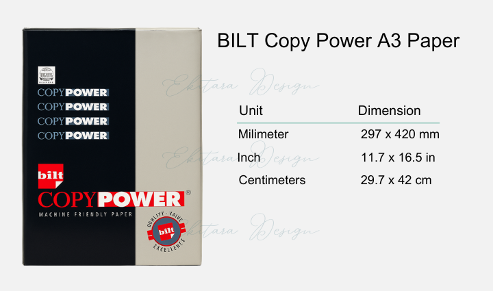BILT Copy Power A3 - 75 GSM Printing Paper