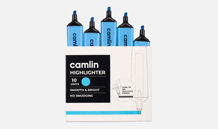 Camlin Highlighter Blue (Pack of 10)