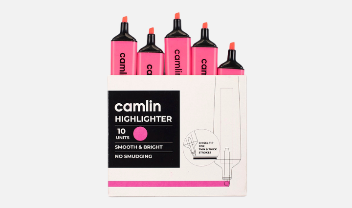Camlin Highlighter Pink (Pack of 10)