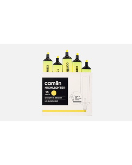 Camlin Highlighter Yellow (Pack of 10)