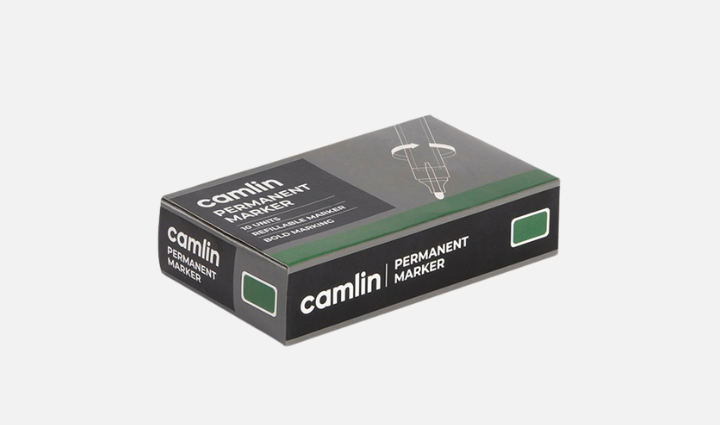 Camlin Permanent Marker-Green (Pack Of 10)