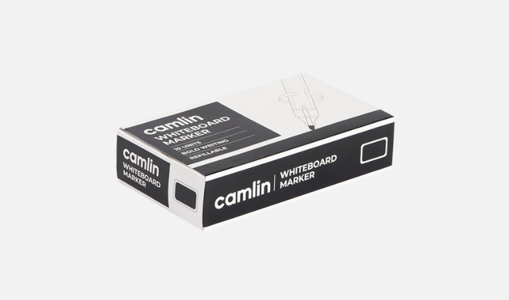Camlin Whiteboard Marker-Black (Pack Of 10)