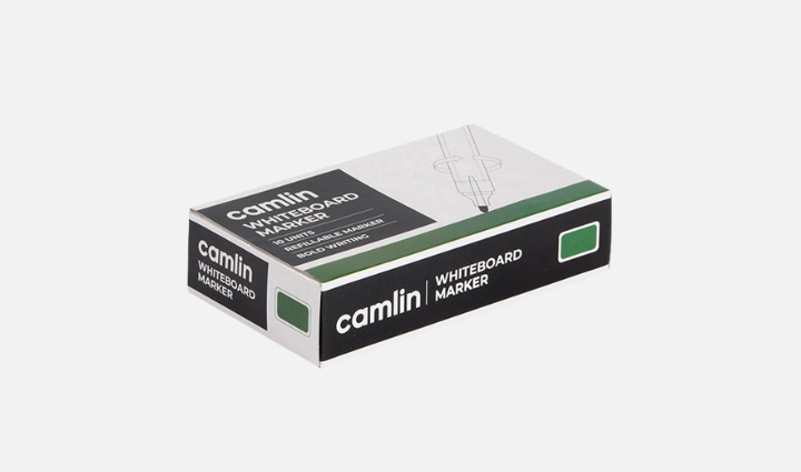 Camlin Whiteboard Marker-Green (Pack Of 10)