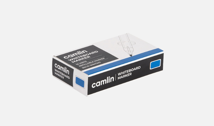 Camlin Whiteboard Marker-Blue (Pack Of 10)