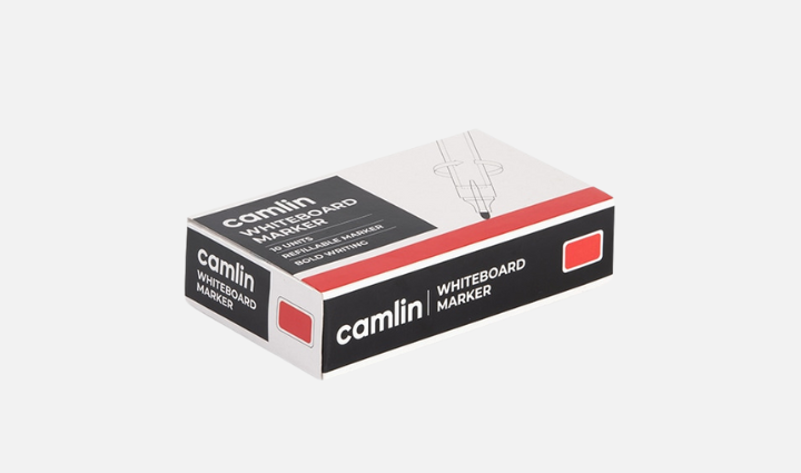 Camlin Whiteboard Marker-Red (Pack Of 10)