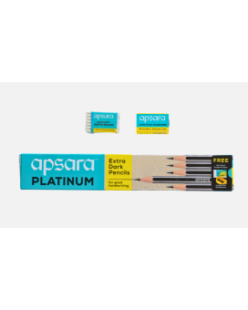 Apsara Platinum Extra Dark Pencil (Pack of 10)