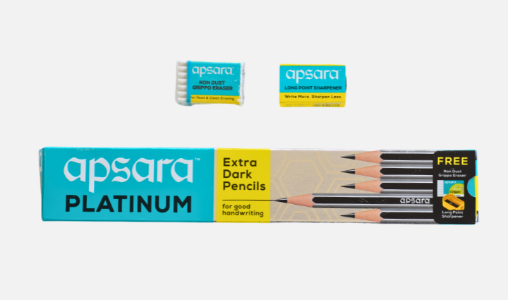 Apsara Platinum Extra Dark Pencil (Pack of 10)