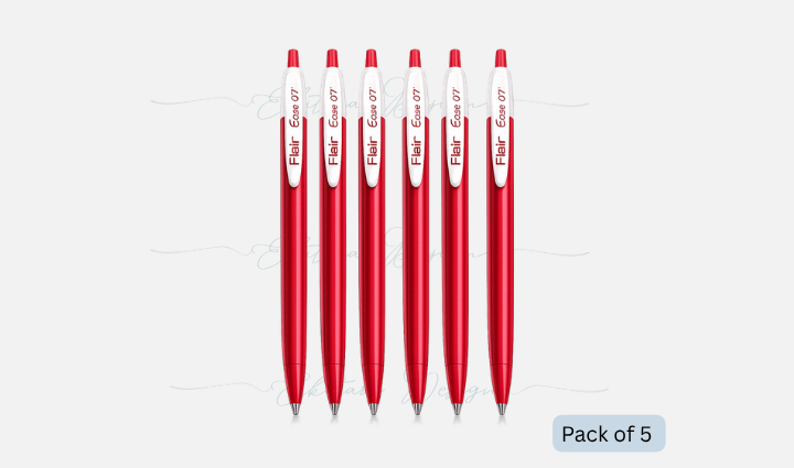 Flair Ezee Click Ball Pen – Red