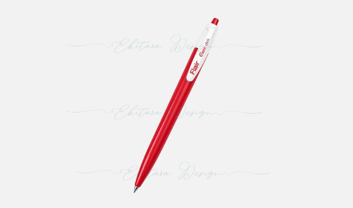 Flair Ezee Click Ball Pen – Red