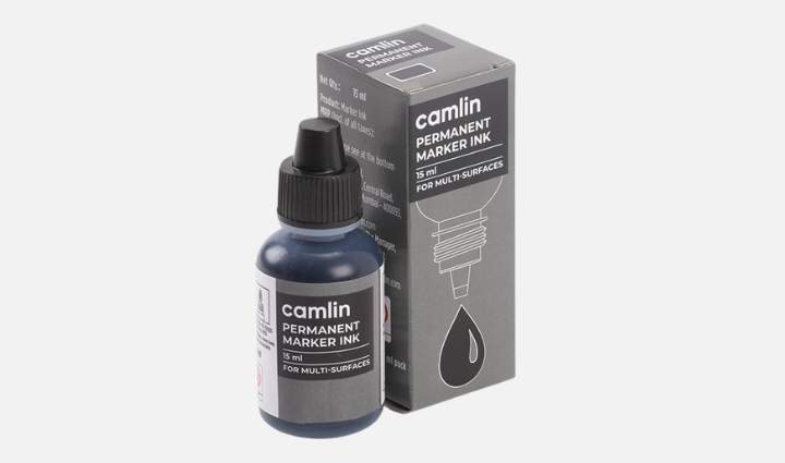 Camlin Permanent Marker Ink Black 15ml