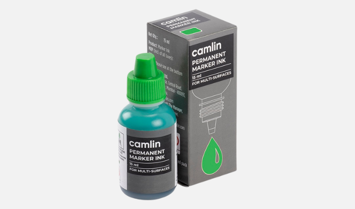 Camlin Permanent Marker Ink Green 15ml