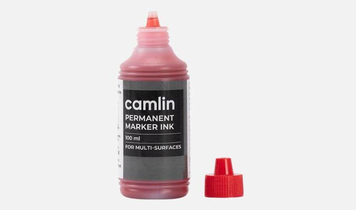 Camlin Permanent Marker Ink Red 100ml