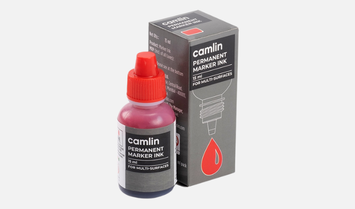 Camlin Permanent Marker Ink Red 15ml
