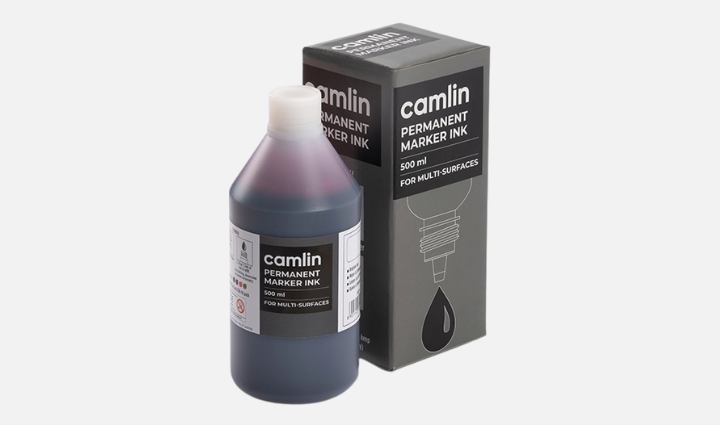 Camlin Permanent Marker Ink Red 500ml