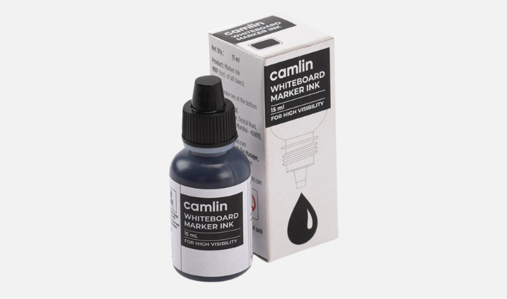 Camlin Whiteboard Marker Ink 15ml-Black