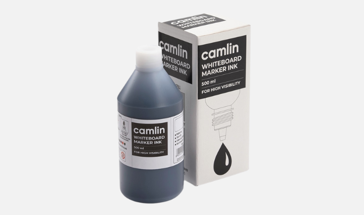 Camlin Whiteboard Marker Ink 500ml-Black