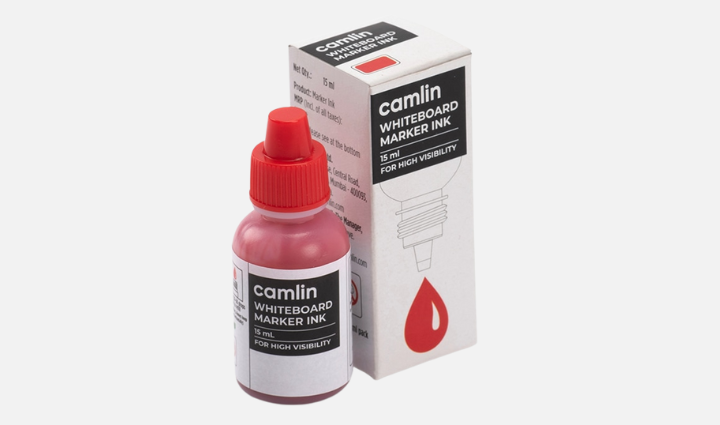Camlin Whiteboard Marker Ink 15ml-Red